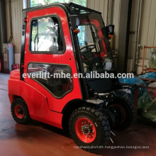 Top quality 1.5 ton 2.5 3.5 3 ton diesel forklift with cab and air conditioner